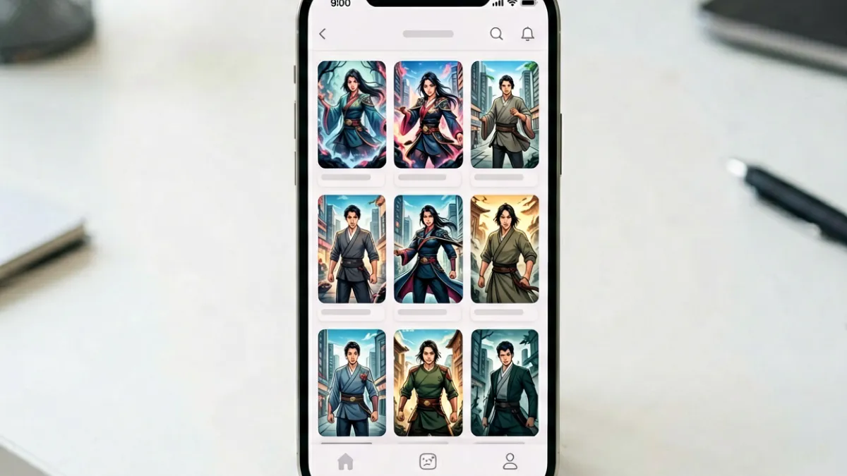 九妖漫画平台首页界面展示，多部新上架漫画封面整齐排列，色彩鲜明吸引读者点击
